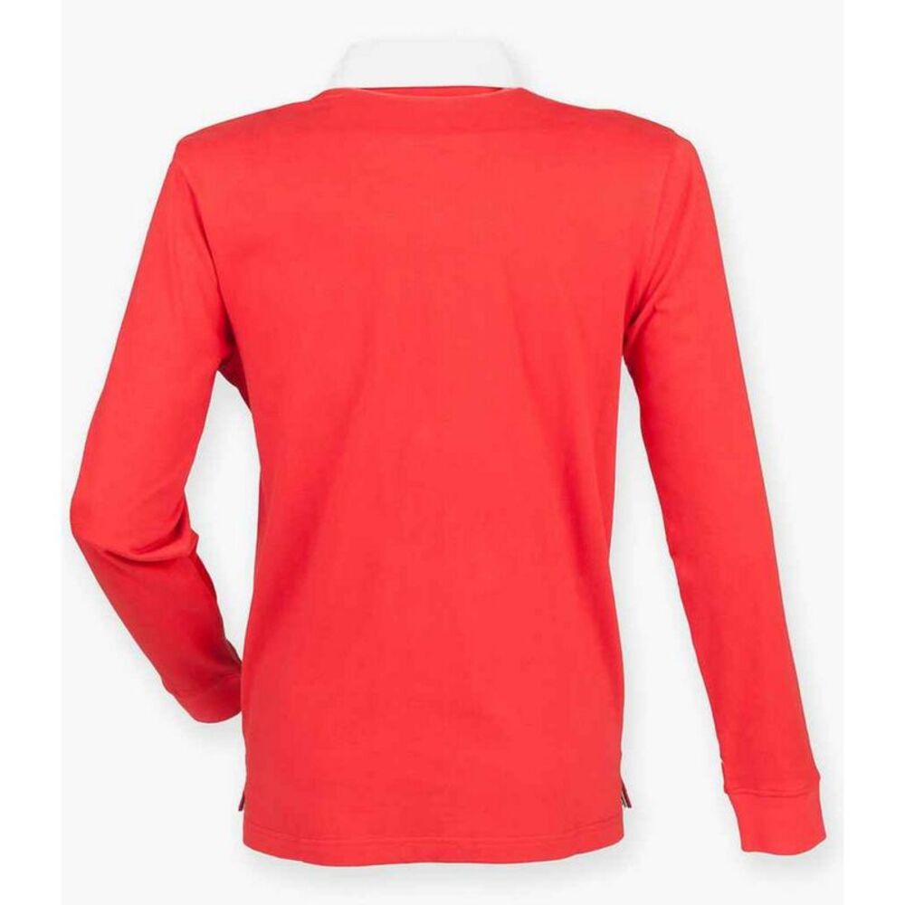 Front Row Mens Rugby Shirt / Red - Picture 2 of 3